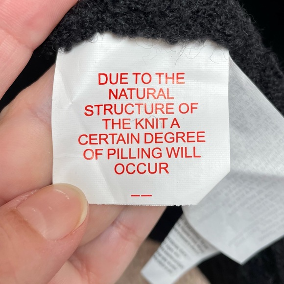 Bench Asymmetric Cardigan Black Boucle Long Line Size XS - Picture 10 of 13